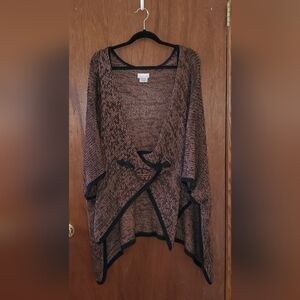 Soft Surroundings Mei Ling Poncho Cardigan Sweater Sz One Size